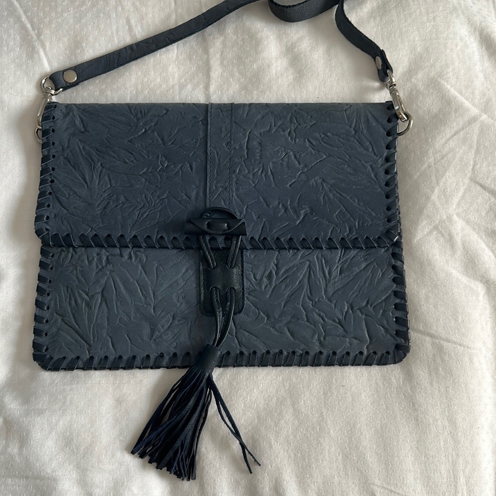 NWOT Croatian Navy Leather Bag